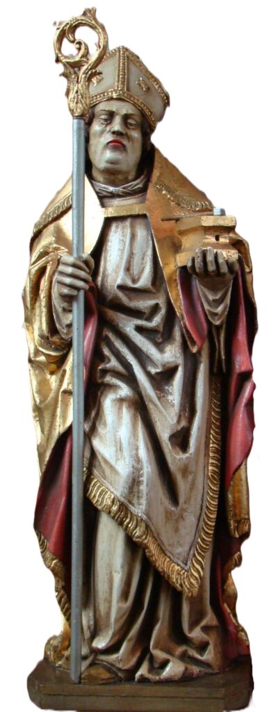 Huisseling.nl; 16e eeuws Eligiusbeeld in de kerk van Huisseling (Bron: Foto's Jeroen Arts).
